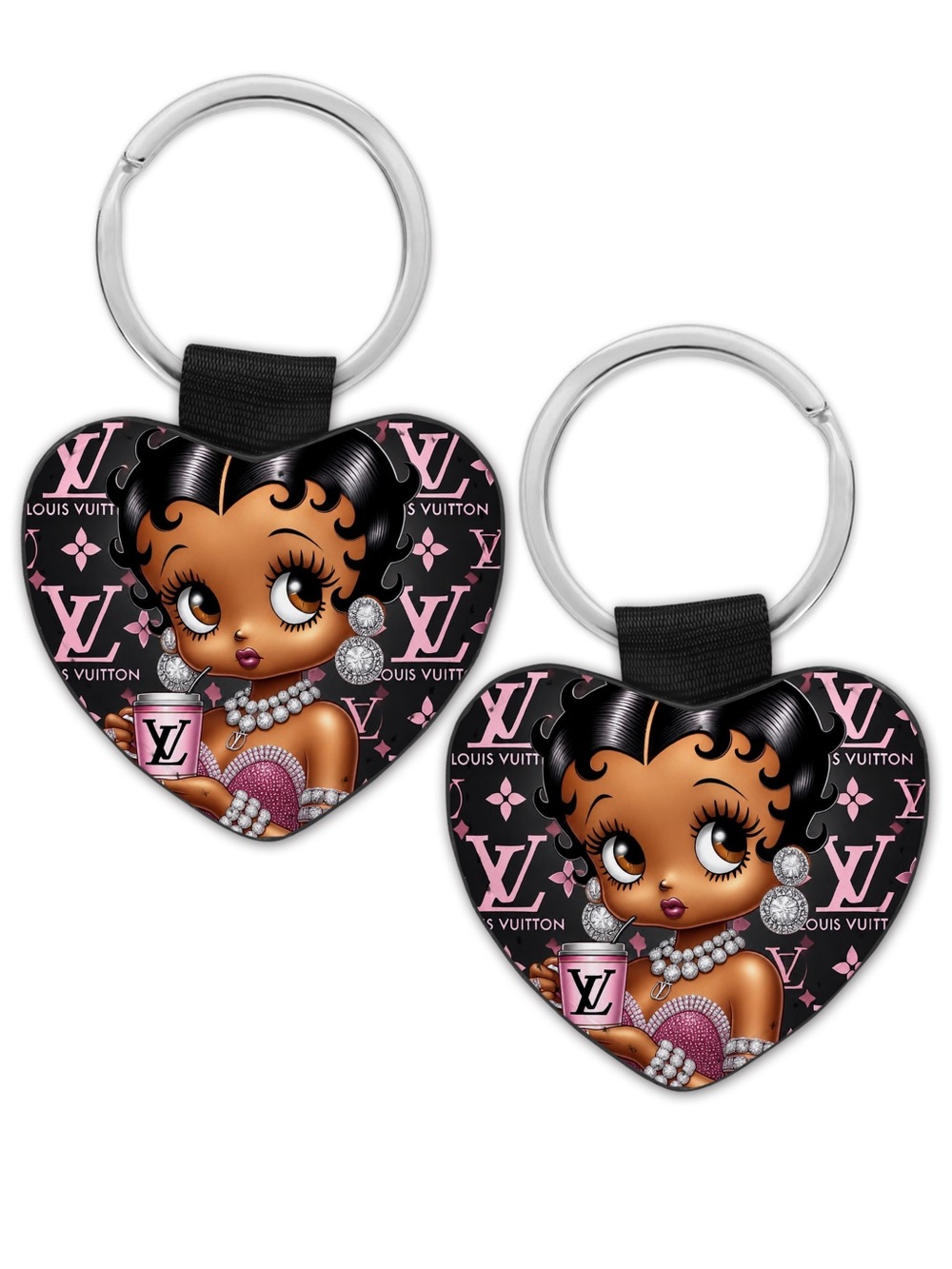 HANDMADE FASHION Heart Keychain